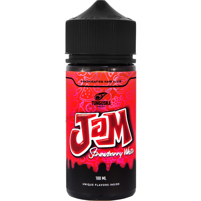 Фото и внешний вид — Tunguska JAM - Strawberry White 100мл