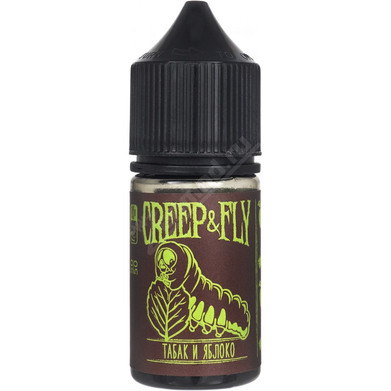 Фото и внешний вид — Creep & Fly SALT - Табак и яблоко 30мл