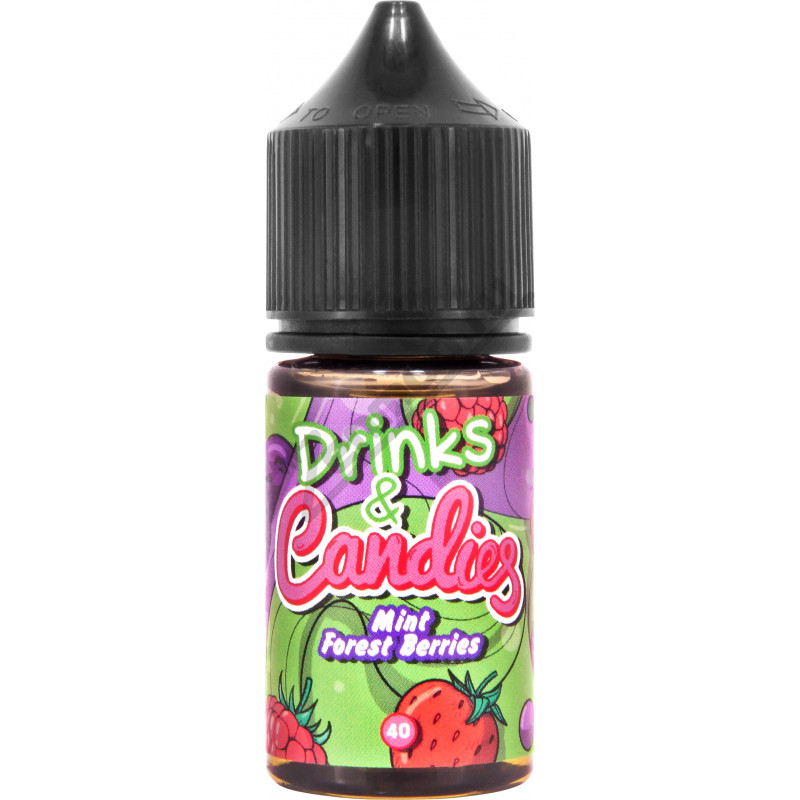 Фото и внешний вид — Drinks & Candies SALT - Mint Forest Berries 30мл