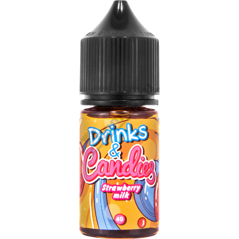 Фото и внешний вид — Drinks & Candies SALT - Strawberry Milk 30мл