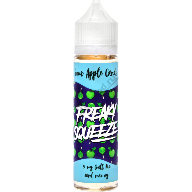 FREAKY SQUEEZE - Sour Apple Candy 60мл Фото и внешний вид — FREAKY SQUEEZE - Sour Apple Candy 60мл