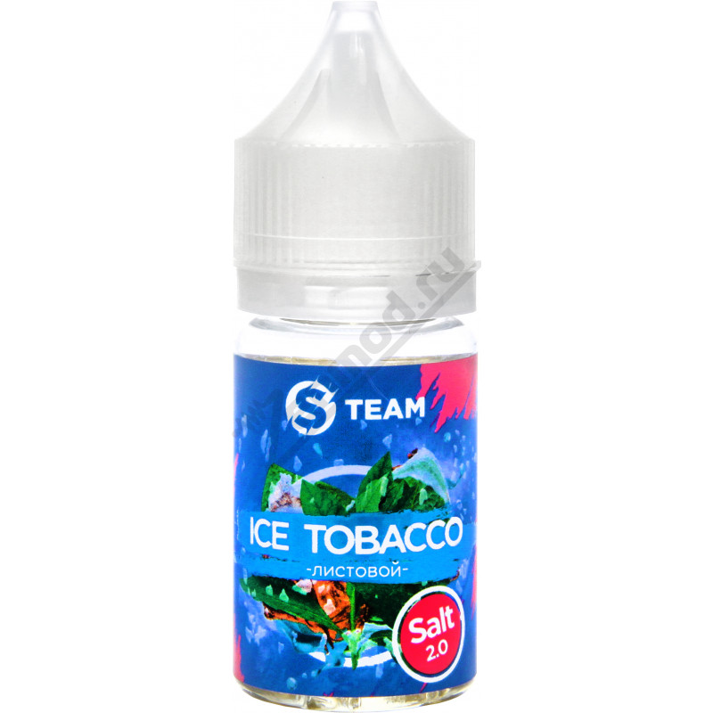 Фото и внешний вид — S Team Salt 2.0 - Ice Tobacco Листовой 30мл