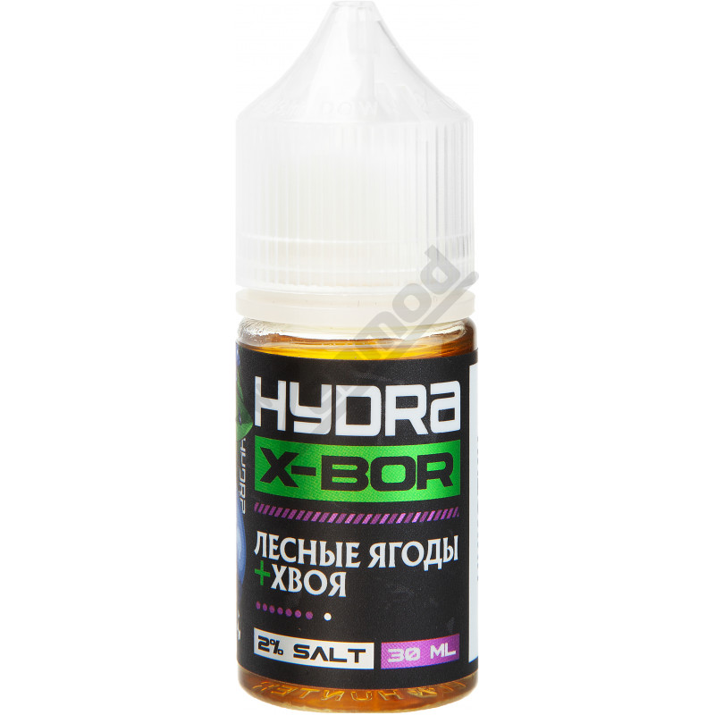 Фото и внешний вид — HYDRA X-BOR SALT - Лесные Ягоды Хвоя 30мл